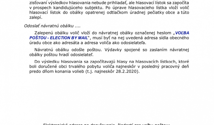 Voľby / Voľby do NRSR 2020 - foto